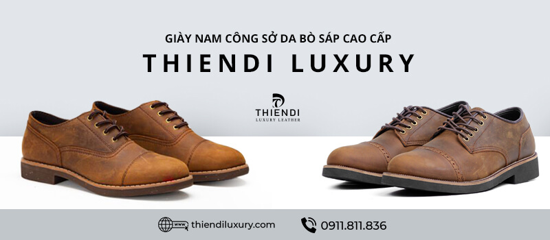giày tây da bò nam công sở đẹp trẻ trung cao cấp hàng hiệu chính hãng thiendi luxury 0911811836