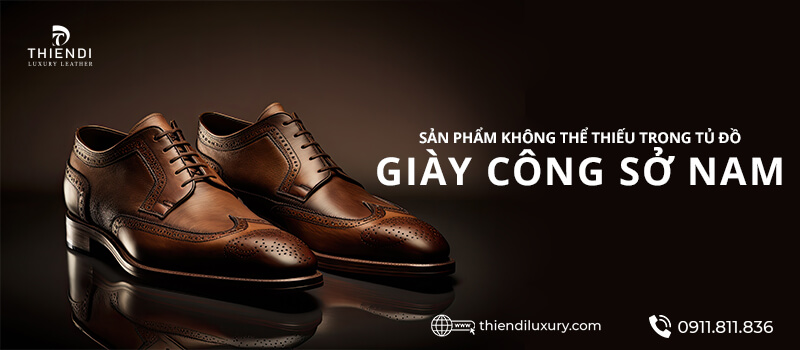 giày tây da bò nam công sở đẹp trẻ trung cao cấp hàng hiệu chính hãng thiendi luxury 0911811836