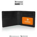 Ví da cá sấu nam màu đen bóng cao cấp, vân lớn sang trọng, thiết kế gập đôi đẳng cấp T D THIEN DI thiendi luxury 0911811836