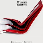 Bóp da bò màu đỏ Thiendi Luxury phong cách sang trọng
