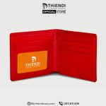 Bóp da bò màu đỏ Thiendi Luxury phong cách sang trọng