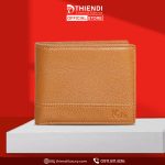 Bóp nam chính hãng màu nâu da bò thật, thiết kế sang trọng từ Thiendi Luxury