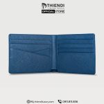 Ví da nam cao cấp Thiendi Luxury màu xanh navy, thiết kế tối giản sang trọng.