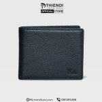 Ví da nam cao cấp màu đen Thiendi Luxury, thiết kế thanh lịch, chất liệu da bò thật.
