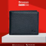 Ví da nam cao cấp màu đen Thiendi Luxury, thiết kế thanh lịch, chất liệu da bò thật.