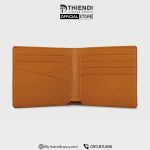 Ví da nam hàng hiệu màu nâu thương hiệu Thiendi Luxury, thiết kế tinh tế