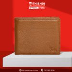 Ví da nam hàng hiệu màu nâu thương hiệu Thiendi Luxury, thiết kế tinh tế