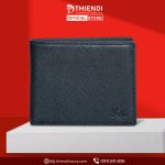 Ví da nam ngang màu đen, thiết kế sang trọng từ Thiendi Luxury.