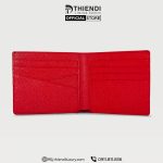 Ví nam cao cấp da bò màu đỏ từ Thiendi Luxury – thiết kế sang trọng, tinh tế.