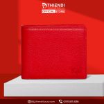 Ví nam cao cấp da bò màu đỏ từ Thiendi Luxury – thiết kế sang trọng, tinh tế.