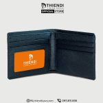 Ví ngang nam da thật cao cấp Thiendi Luxury màu xanh đen, kiểu dáng sang trọng