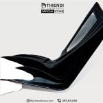 Ví ngang nam da thật cao cấp Thiendi Luxury màu xanh đen, kiểu dáng sang trọng