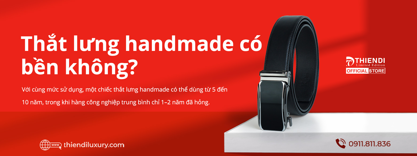Thắt lưng handmade là gì và có bền hơn hàng công nghiệp