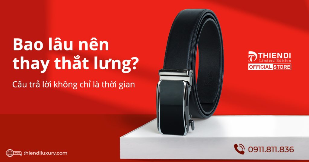 Tuổi thọ thắt lưng nam da bò, da cá sấu và da tổng hợp