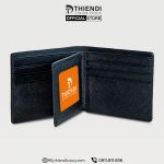 Ví da cao cấp chính hãng Thiendi Luxury, màu đen lịch lãm, thiết kế sang trọng