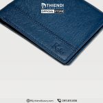 Ví da nam chính hãng Thiendi Luxury màu xanh, thiết kế sang trọng