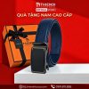 Dây nịt nịch thắt lưng da bò nguyên tấm khóa tự động cao cấp sang trọng T D THIEN DI thiendi luxury 0911811836