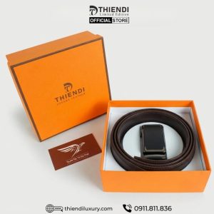 Dây nịt nịch thắt lưng da bò thật nam cao cấp khóa tự động công sở T D THIEN DI thiendi luxury 0911811836