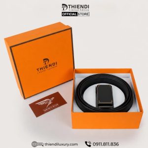 Dây nịt nịch thắt lưng nam da bò thật tự động khóa không lỗ hàng hiệu T D THIEN DI thiendi luxury 0911811836