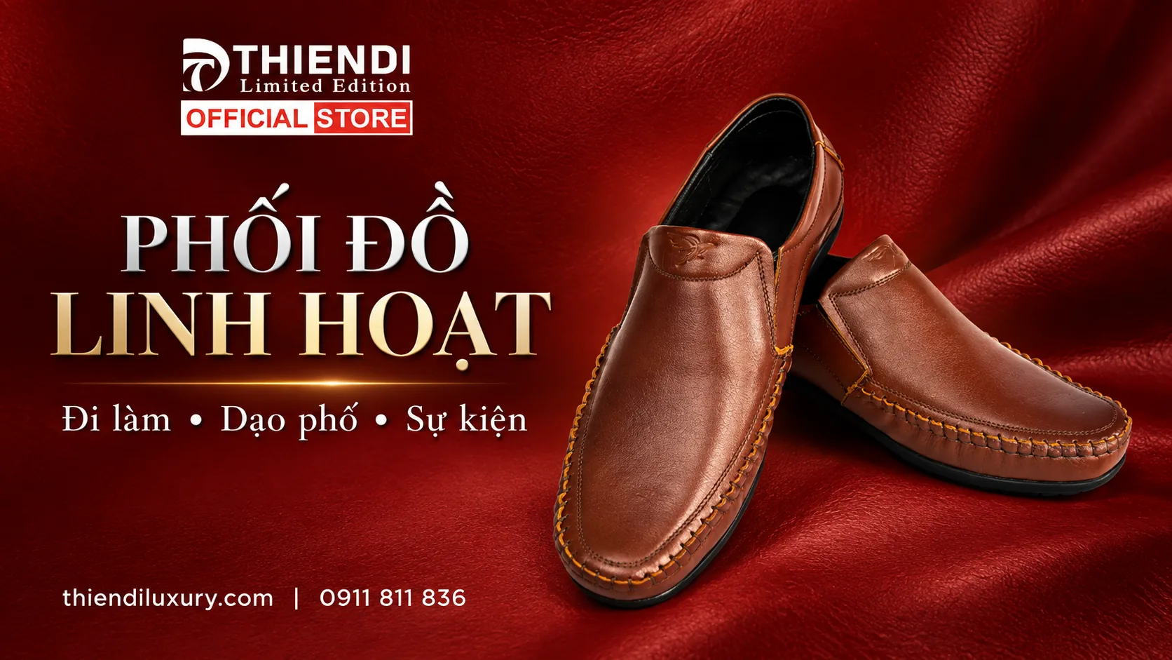 Giày lười nam da bò cho phong cách công sở và dạo phố