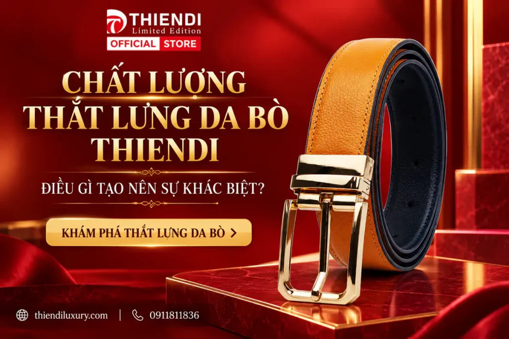 Chất lượng thắt lưng da bò Thiendi – Điều gì tạo nên sự khác biệt?